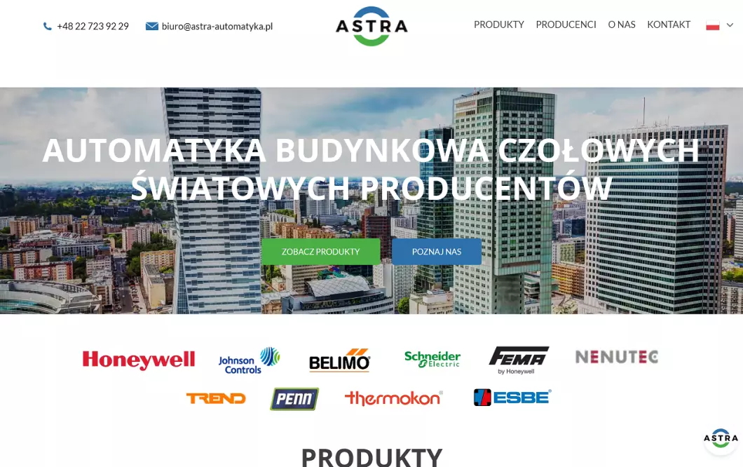 Automatyka budynkowa - Astra - podgląd